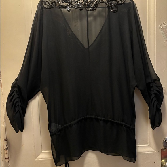 KAREN MILLEN Beautiful embroidered blouse, very good condition, size 12 - Picture 10 of 16